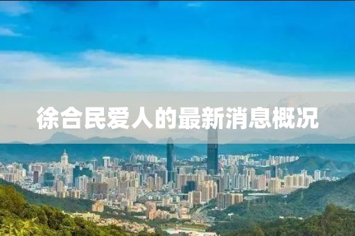 徐合民愛(ài)人的最新消息概況
