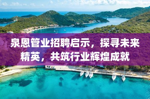 泉恩管業(yè)招聘啟示，探尋未來精英，共筑行業(yè)輝煌成就