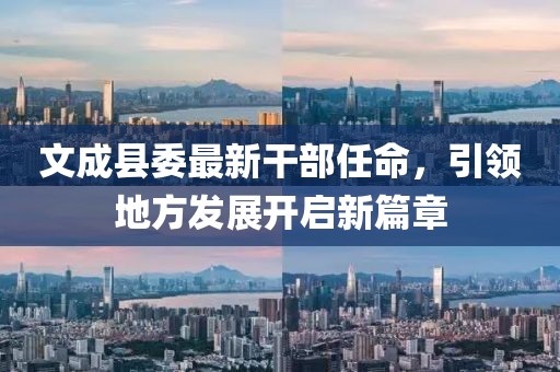 文成縣委最新干部任命，引領(lǐng)地方發(fā)展開啟新篇章