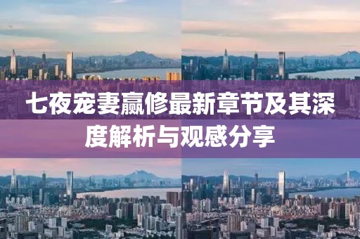 七夜寵妻贏修最新章節(jié)及其深度解析與觀感分享