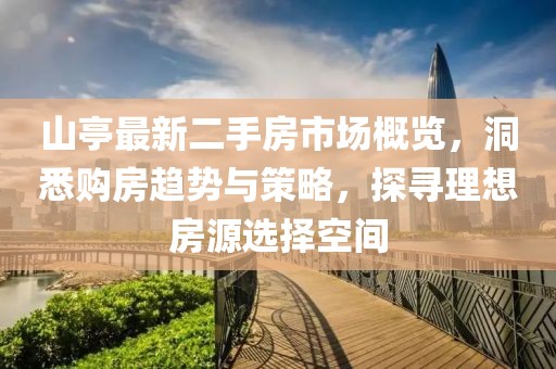 山亭最新二手房市場概覽，洞悉購房趨勢與策略，探尋理想房源選擇空間