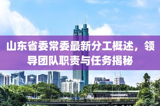 山東省委常委最新分工概述，領(lǐng)導(dǎo)團(tuán)隊(duì)職責(zé)與任務(wù)揭秘
