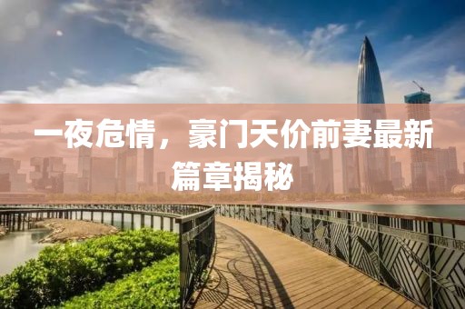 一夜危情，豪門天價(jià)前妻最新篇章揭秘