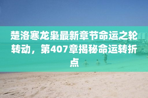 楚洛寒龍梟最新章節(jié)命運(yùn)之輪轉(zhuǎn)動(dòng)，第407章揭秘命運(yùn)轉(zhuǎn)折點(diǎn)