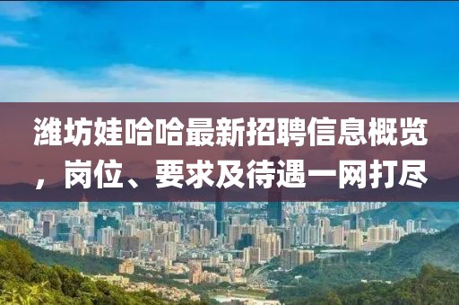 濰坊娃哈哈最新招聘信息概覽，崗位、要求及待遇一網(wǎng)打盡