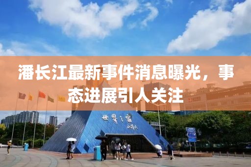 潘長(zhǎng)江最新事件消息曝光，事態(tài)進(jìn)展引人關(guān)注