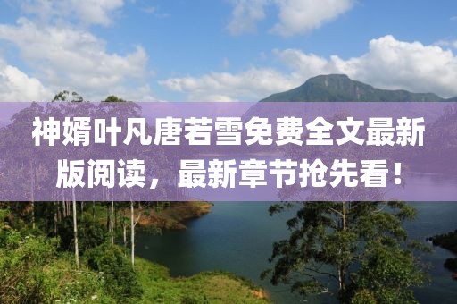 神婿葉凡唐若雪免費(fèi)全文最新版閱讀，最新章節(jié)搶先看！