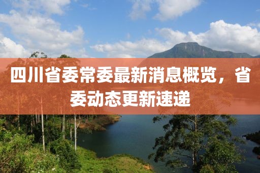 四川省委常委最新消息概覽，省委動(dòng)態(tài)更新速遞