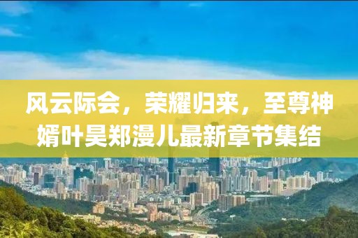 風(fēng)云際會，榮耀歸來，至尊神婿葉昊鄭漫兒最新章節(jié)集結(jié)