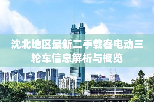 沈北地區(qū)最新二手載客電動三輪車信息解析與概覽