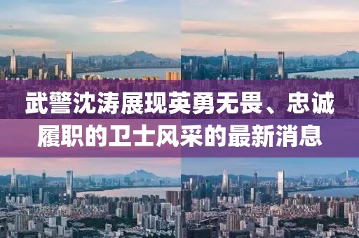 武警沈濤展現(xiàn)英勇無畏、忠誠(chéng)履職的衛(wèi)士風(fēng)采的最新消息