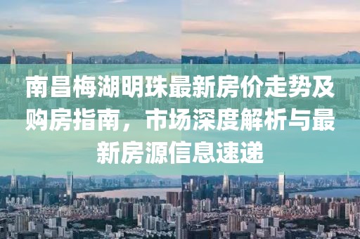 南昌梅湖明珠最新房價走勢及購房指南，市場深度解析與最新房源信息速遞