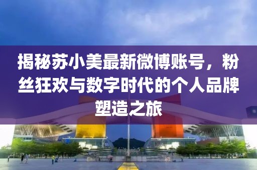 揭秘蘇小美最新微博賬號(hào)，粉絲狂歡與數(shù)字時(shí)代的個(gè)人品牌塑造之旅