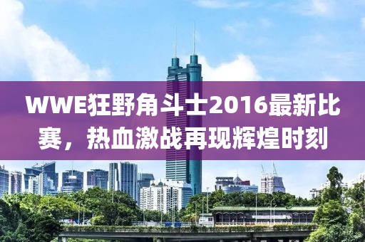 WWE狂野角斗士2016最新比賽，熱血激戰(zhàn)再現(xiàn)輝煌時刻