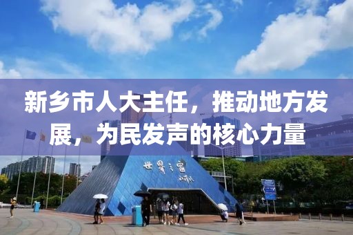新鄉(xiāng)市人大主任，推動地方發(fā)展，為民發(fā)聲的核心力量